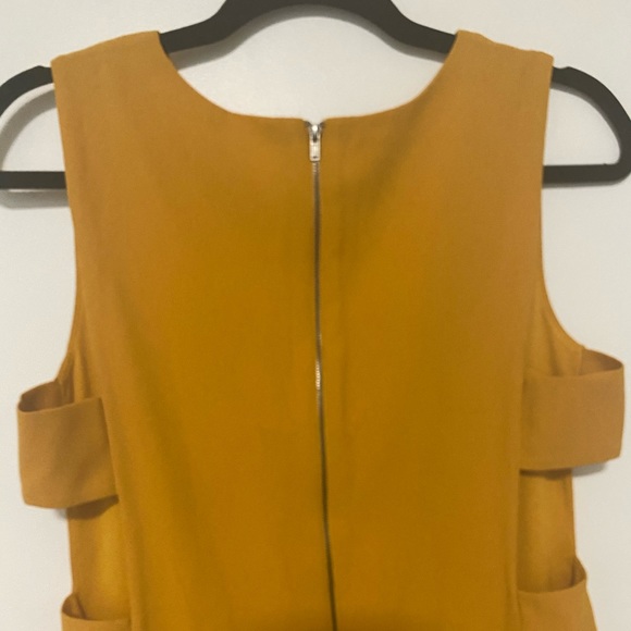 Forever 21 Side Cut Out Mustard Dress - Picture 6 of 10
